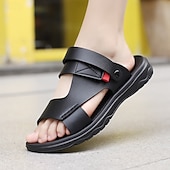economico Infradito da Vacanza-sandali da uomo con cinturino regolabile marrone – calzature casual e comode per l&#039;estate e le vacanze