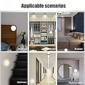 cheap Puck Lights-3PCS Motion Sensor Step Lights - USB Rechargeable Dimmable Night Lamps with 8 LEDs for Wardrobe, Bedroom &amp; Bathroom
