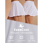 זול בגדי גולף נשים-טניס skort 13 אינץ&#039; קפלים טניס פיקקלבול skort
