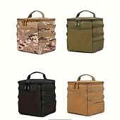 abordables Cuisine de camping-sac de rangement pour ustensiles de cuisine de camping en plein air, couleur unie, taille moyenne, sac à main pour pique-nique en plein air