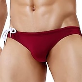 olcso Úszónadrág és deszkás rövidnadrág-Férfi Úszónadrágok Fürdőnadrág Egyszínű Zsinór Gyors szárítás Kényelmes Légáteresztő Fürdőruha Alsók Szörfözés Tengerpart Vízi sportok Nyár