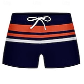billiga Herrarnas simshorts-Herr Badshorts Badkläder Underdelar Snörning Simmning Surfing Strand Vattensport Rand Lappverk Sommar Vår