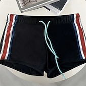 Χαμηλού Κόστους Ανδρικά Σορτς Κολύμβησης-Ανδρικά Σορτσάκια Κολύμβησης Μαγιό Βερμούδα Ριγέ Κουρελού Κορδόνι Γρήγορο Στέγνωμα Άνετο Αναπνέει Μαγιό Παντελόνια Φούστες Σέρφινγκ Παραλία Θαλάσσια Σπορ Καλοκαίρι