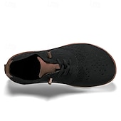 cheap Men&#039;s Sneakers-Men&#039;s Lightweight Barefoot Shoes Knit Sneakers - Breathable Casual Shoes with Lace-Up Design for Walking, Travel and Daily Wear