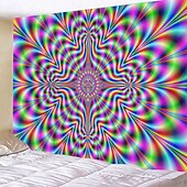 cheap Trippy Tapestries-3D Vortex Hanging Tapestry Dazzling Optical Illusion Wall Art Large Tapestry Mural Decor Photograph Backdrop Blanket Curtain Home Bedroom Living Room Decoration
