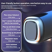 abordables Écouteurs Bluetooth sans fil-Casque Bluetooth 5.3 de sport avec annulation de bruit écouteurs gaming sans fil écouteurs stéréo non intra-auriculaires affichage LED de l&#039;état de la batterie étui de chargement pour smartphone