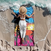 baratos conjuntos de toalhas de praia-toalha de praia de sol e praia de qualidade premium ultramacia absorvente leve durável secagem rápida design vibrante perfeito para praia piscina banhos de sol viagem acessório de verão confortável e elegante