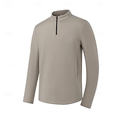 economico Felpe e Sweatshirt Elite da Uomo-Per uomo Felpe con cappuccio e zip Felpa con zip corta Nero Verde chiaro Grigio scuro Beige Colletto Mao Semplice Cool Casual Atletico Abbigliamento Felpe con cappuccio Felpe Manica Lunga
