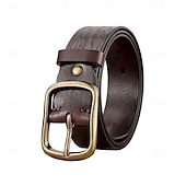 billiga Herrarnas Elitaccessoarer-Herr Bälte Svart Brun Kohud Första lagret kohud Elegant Semester Vintage Reaktiv Tryck Skola Formell Bröllop
