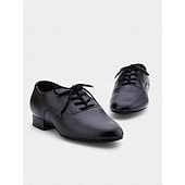 preiswerte Tanzschuhe für Herren-Schwarze Gesellschaftstanzschuhe zum Schnüren für Herren – bequemes Lederdesign für professionelle Auftritte und formelle Veranstaltungen