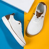 cheap Men&#039;s Sneakers-Men&#039;s Lightweight Barefoot Shoes Knit Sneakers - Breathable Casual Shoes with Lace-Up Design for Walking, Travel and Daily Wear