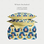 cheap 100% Cotton-Geometric Pattern Duvet Cover Set Set Soft 3-Piece Luxury Cotton Bedding Set Home Decor Gift Twin Full King Queen Size Duvet Cover