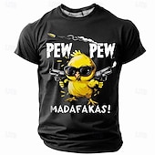 cheap Men&#039;s Funny T shirts-Men&#039;s Chick Funny T Shirt Short Sleeve T shirt 3D Print Crew Neck Shirt Fashion Daily Street Daily Black Blue Green Summer Spring Clothing Apparel S M L XL XXL XXXL