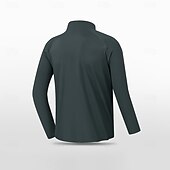 tanie Męskie elitarnie bluzy i swetry-Męskie Bluza z zamkiem błyskawicznym Czarny Niebieski Jasnoszary Ciemnoszary Wysoki Równina Zamek Sport i turystyka Codzienny Sport Trening Obuwie sportowe Lato Wiosna Odzież Bluzy z kapturem Bluzy