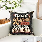 billige &quot;Quotes&amp;Saying Style&quot;-vintage dekorative putetrekk 1 stk morsomt sitat myk firkantet sofa putetrekk putetrekk for soverom stue sofa stol