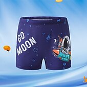 billiga Badkläder-Barn Pojkar Beach Shorts Dinosaurie Ärmlös Strand Semester Marinblå Sommar Kläder 4 år +