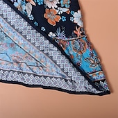preiswerte Ausgefallene Kleider-Damen Minikleid Casual kleid Sommerkleid Boho-Kleid Elegant Stilvoll Laternenärmel Urlaub Täglich Verabredung Regular Fit Blumen Kurzarm Quadratischer Ausschnitt Schwarz Rosa Blau Sommer