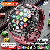 cheap Smartwatch-LOKMAT APPLLP 2 PRO Smart Watch 1.508 inch 4G LTE Cellular Smartwatch Phone 3G 4G Bluetooth Pedometer Call Reminder Heart Rate Monitor Compatible with Android iOS Women Men GPS Hands-Free Calls Media
