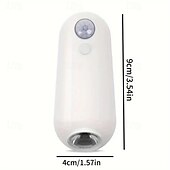 billige sensor nattlys-led smart bevegelsessensor nattlys 8 farger usb oppladbart toalettsetelys for hjemme soverom gang wc belysning dekorasjon 1/2 stk