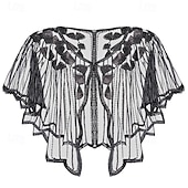 cheap Wedding Guest Wraps-SWEETV Women&#039;s 1920s Shawl Wraps,Sequin Beaded Flapper Evening Shawls for women formal/Party/Wedding/Formal/Harlem night