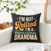 billige &quot;Quotes&amp;Saying Style&quot;-vintage dekorative putetrekk 1 stk morsomt sitat myk firkantet sofa putetrekk putetrekk for soverom stue sofa stol