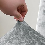 economico Fodera per sedia da pranzo-coprisedie da pranzo con schienale alto coprisedie elasticizzato coprisedie da pranzo lavabile sfoderabile tessuto in velluto con diamanti dorati per ristorante hotel