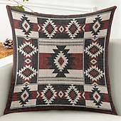 abordables Style Vintage-Housse de coussin décoratif vintage sud-ouest 1PC coussin carré en doux pour canapé housse de coussin pour chambre salon chaise