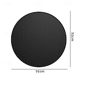 cheap Camp Kitchen-Fire Pit Mat for Solo Stove Bonfire, Double-Sided Fireproof Under Grill Mat Deck Patio Protector Mat, Round Fire Pit BBQ Mat for Solo Stove Accessories, Easy to Clean, Reusable