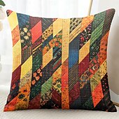 baratos Estilo Vintage-Capa de Almofadas Decorativas Floral 1PC Capa quadrada macia para Sofá Quarto Sala de Estar