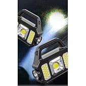 abordables Lampes de travail-1 lampe de poche portative COB haute luminosité pour l&#039;extérieur, projecteur multifonctionnel pour camping solaire, utilisation en extérieur