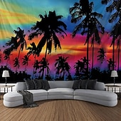 Χαμηλού Κόστους Ταπισερί Ωκεανικής Παραλίας-Καλοκαιρινές Φοινικιές Κρεμαστή Ταπισερί Τέχνης Τοίχου Μεγάλη Ταπισερί Μωσαϊκό Διακόσμηση Φωτογραφίας Φόντο Κουβέρτα Κουρτίνα Σπίτι Υπνοδωμάτιο Σαλονάκι Διακόσμηση