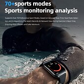 cheap Smartwatch-696 MT67 Smart Watch 1.96 inch Smartwatch Fitness Running Watch Bluetooth ECG+PPG Pedometer Call Reminder Compatible with Android iOS Women Men Long Standby Waterproof Media Control IP 67 40mm Watch
