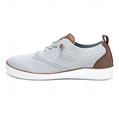 cheap Men&#039;s Sneakers-Men&#039;s Lightweight Barefoot Shoes Knit Sneakers - Breathable Casual Shoes with Lace-Up Design for Walking, Travel and Daily Wear