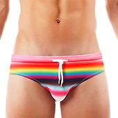 cheap Men&#039;s Swim Briefs-Men&#039;s Swim Trunks Swim Shorts Swimwear Bottoms Drawstring Swimming Surfing Beach Water Sports Patchwork Summer Spring