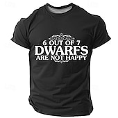 voordelige Grappige T-shirts voor mannen-Voor heren Grappig T-shirt Korte mouw T-shirt 3D-afdrukken Strakke ronde hals Overhemd Modieus Dagelijks Straat Dagelijks Zwart blauw Groen Zomer Lente Kleding S M L XL XXL XXXL