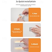 preiswerte Sensor Nachtlichter-1 Stück Nachtlicht mit PIR-Bewegungssensor – RGB-Farbwechsel-Schranklicht, USB-aufladbare Nachtlampe mit Körpersensor für Treppen, Schlafzimmer und Flur
