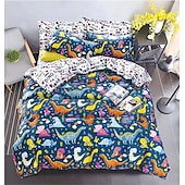 economico Set copripiumino-copripiumino boho flower full size set biancheria da letto con linee bohemien set letto con linee azteche copripiumino geometrico copripiumino morbido e leggero con 2 federe per estate primavera