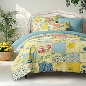 cheap 100% Cotton-Geometric Floral Pattern Duvet Cover Set Set Soft 3-Piece Luxury Cotton Bedding Set Home Decor Gift Twin Full King Queen Size Duvet Cover