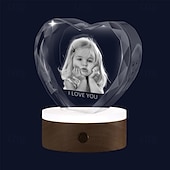 Недорогие Персонализированные подарки-3D кристальный шасси с базой с 3 режимами света – светодиодная вращающаяся подставка идеально подходит для кристаллических украшений и домашнего декора