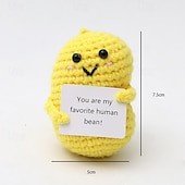 preiswerte Partybedarf-handgemachtes emotionales Gurkengeschenk Gurke Gehäkelte Puppe inspirierende Geschenke mit Karten süß gestrickt lustige Unterstützung Gurkenkartoffel Freund Geburtstag
