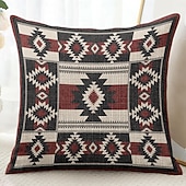 abordables Style Vintage-Housse de coussin décoratif vintage sud-ouest 1PC coussin carré en doux pour canapé housse de coussin pour chambre salon chaise