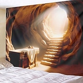 abordables Tapisserie Religieuse-Tapisserie suspendue Jésus Ange Art mural Grande tapisserie Décor mural Photographie Arrière-plan Couverture Rideau Décoration maison Chambre Salon