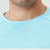 cheap Basic T shirts-Men&#039;s Sun Protection T-shirts Tee Long Sleeve Crew Neck Summer Spring Solid Color Active Crewneck Sports &amp; Outdoor Fishing Light Blue Black White Top Tee for Men