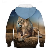 Αγορίστικα 3D Λιοντάρι Φούτερ με Κουκούλα Μακρυμάνικο 3D εκτύπωση Άνοιξη Φθινόπωρο Χειμώνας Ενεργό Κομψό στυλ street Παιδιά 3-12 χρόνια Σχολείο ΕΞΩΤΕΡΙΚΟΥ ΧΩΡΟΥ Καθημερινά Χαμηλού Κόστους Ανατομικά 3D Ζώα του Αγοριού-Αγορίστικα 3D Λιοντάρι Φούτερ με Κουκούλα Μακρυμάνικο 3D εκτύπωση Άνοιξη Φθινόπωρο Χειμώνας Ενεργό Κομψό στυλ street Παιδιά 3-12 χρόνια Σχολείο ΕΞΩΤΕΡΙΚΟΥ ΧΩΡΟΥ Καθημερινά