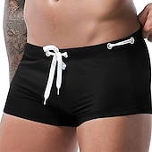 billiga simshorts för män-Herr Badshorts Badkläder Underdelar Snörning Simmning Surfing Strand Vattensport Solid färg Sommar Vår