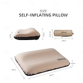 economico Attrezzatura per dormire-cuscino gonfiabile automatico in spugna 3D per esterni, cuscino d&#039;aria per tenda da campeggio, cuscino cervicale portatile da viaggio, cuscino per il riposo