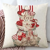 Wedding Heart Gnomes Decorative Toss Pillows Cover 1PC Soft Square Cushion Case Pillowcase for Bedroom Livingroom Sofa Couch Chair 49
