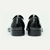 economico Scarpe Eleganti Classiche-scarpe oxford da uomo in pelle verniciata di vacchetta di prima qualità - calzature eleganti da lavoro con finitura lucida ed elegante, ideali per matrimoni, ufficio e occasioni formali