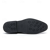 abordables Officiel-chaussures habillées à lacets en similicuir marron classiques pour hommes – chaussures formelles élégantes pour les affaires et les occasions spéciales