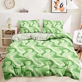 baratos 100% algodão-Conjunto de capa de edredom 100% algodão conjunto de edredom com padrão geométrico, conjuntos de cama com capa de edredom boho impressa com fronha envelope, decoração de quarto capa de edredom king